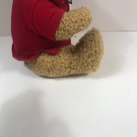VINTAGE RALPH LAUREN  POLO JOINTED BEAR wearing polo red shirt 4 CANCER - Picture 9 of 12